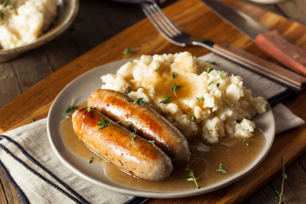 You are currently viewing IRISH BANGERS AND MASH