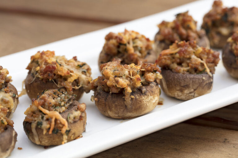 Read more about the article BLACK PUDDING STUFFED MUSHROOMS