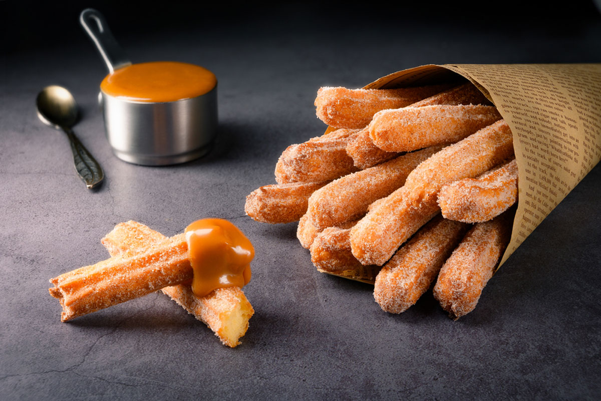 You are currently viewing IRISH CHURROS WITH WHISKEY CARAMEL SAUCE