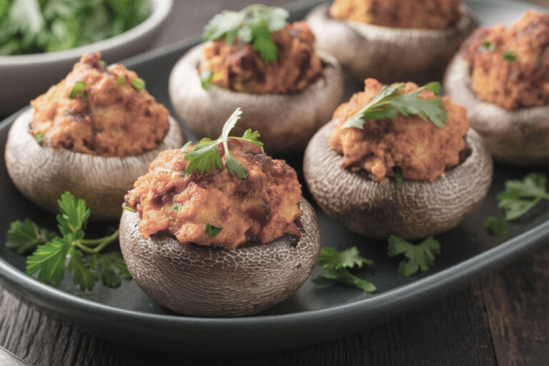 Read more about the article DUBLINER CHEESE AND BACON STUFFED MUSHROOMS