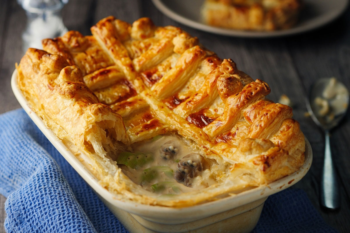 You are currently viewing MUSHROOM AND LEEK PIE