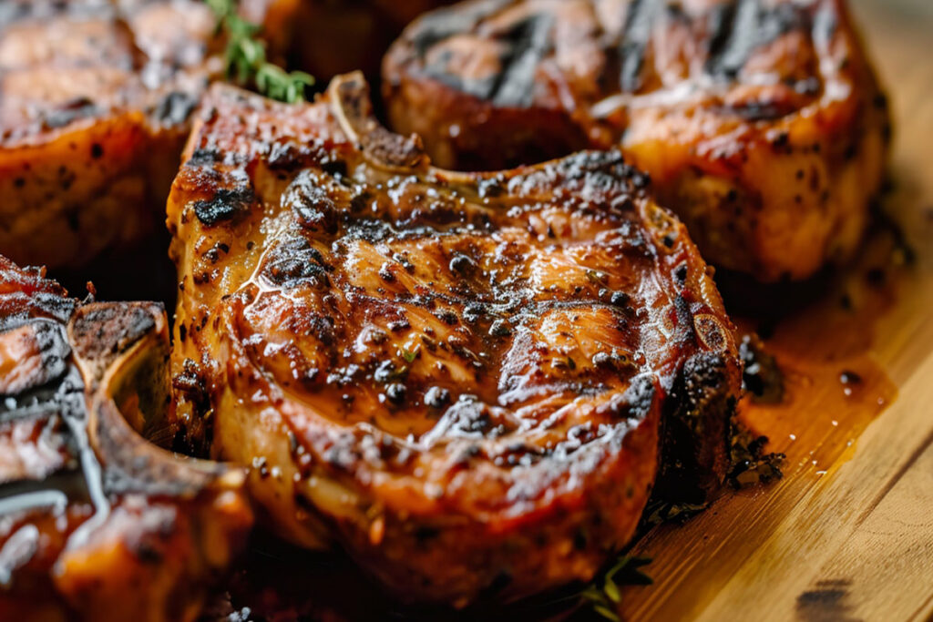 Irish Ale Glaze for Grilled-Pork Chops