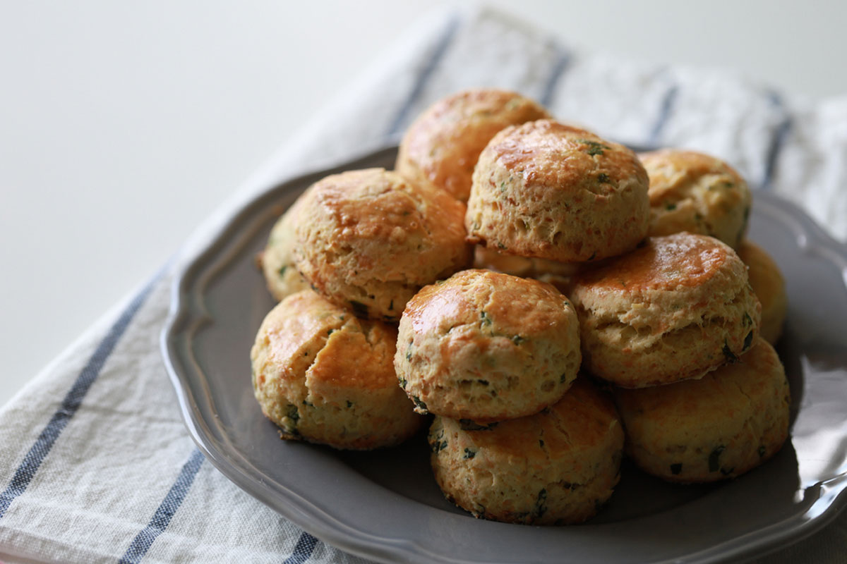 Irish Cheddar and Spring Onion Scones