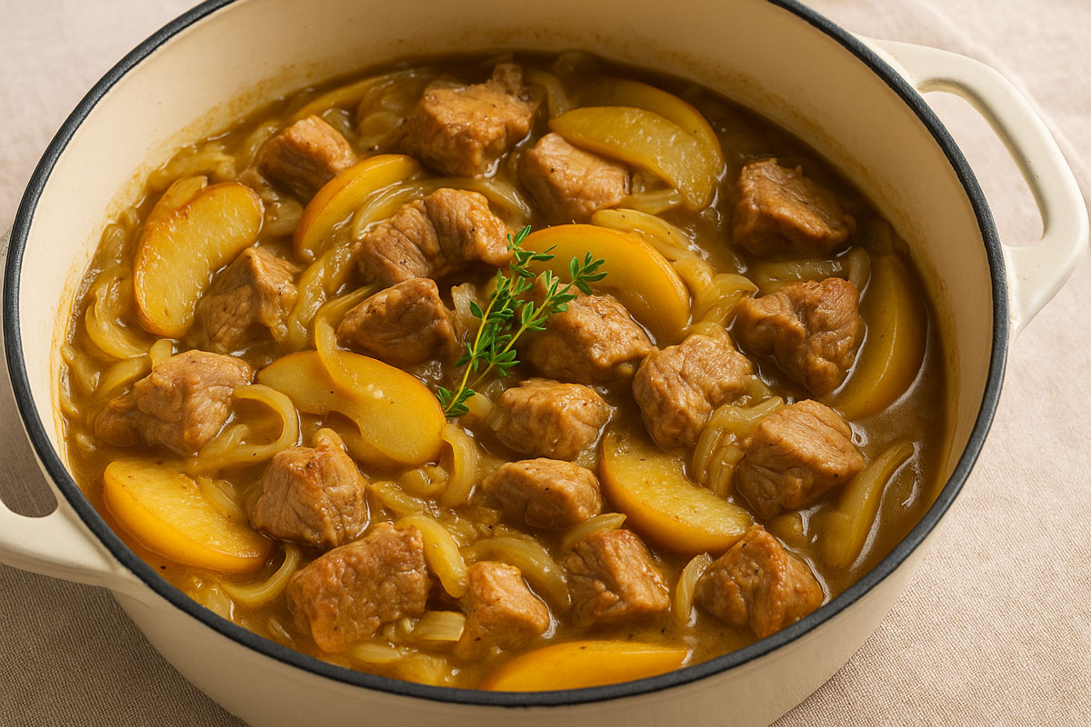 Read more about the article PORK AND APPLE CASSEROLE