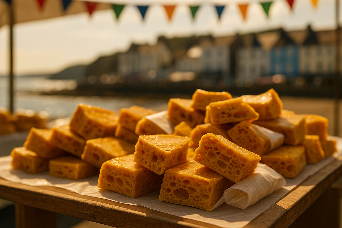 Read more about the article YELLOWMAN: NORTHERN IRELAND’S UNIQUE HONEYCOMB TREAT – THE STORY OF THIS FAIRGROUND FAVORITE