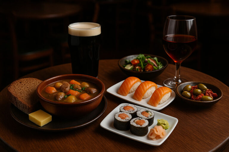 Read more about the article THE EVOLUTION OF THE IRISH PUB MENU: FROM STEW TO SUSHI