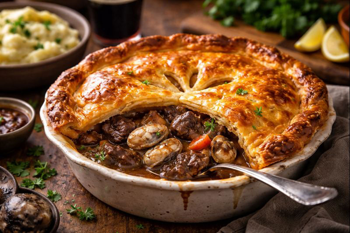 You are currently viewing BEEF AND OYSTER PIE