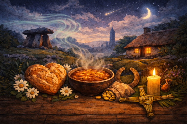 Read more about the article IRISH FOOD AND FOLKLORE: DISHES SAID TO BRING LOVE, LUCK, OR PROTECTION