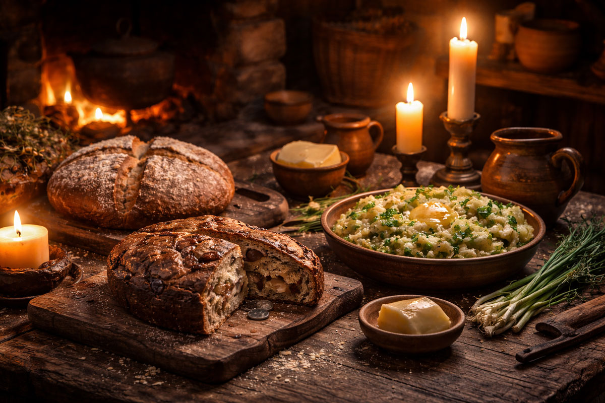 Read more about the article IRISH FOOD AND FOLKLORE: DISHES SAID TO BRING LOVE, LUCK, OR PROTECTION