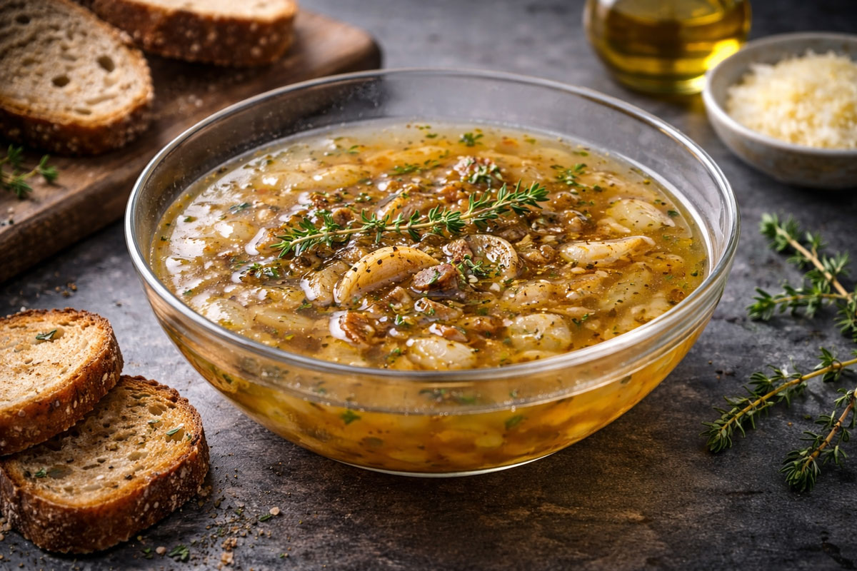 Read more about the article ROASTED ONION AND THYME BROTH