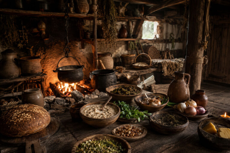 Read more about the article THE LOST FLAVORS OF MEDIEVAL IRISH KITCHENS: FOOD, FEASTS, AND FORGOTTEN TRADITIONS
