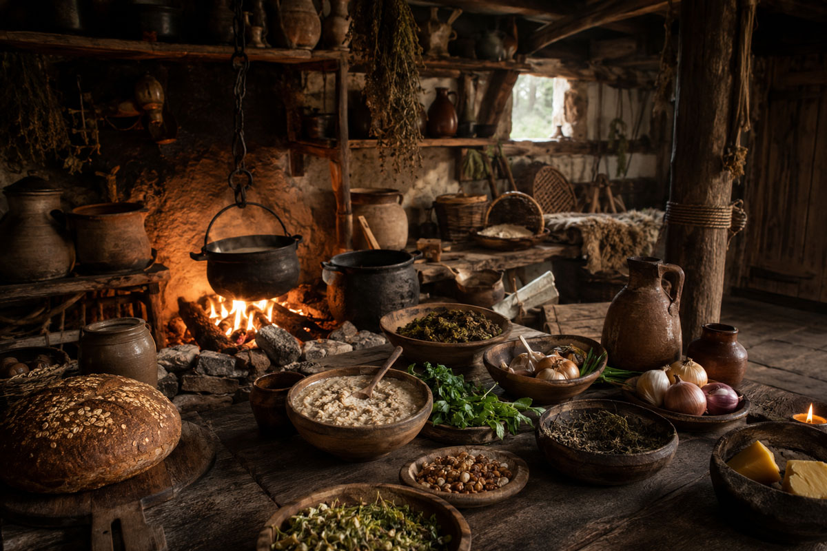 Read more about the article THE LOST FLAVORS OF MEDIEVAL IRISH KITCHENS: FOOD, FEASTS, AND FORGOTTEN TRADITIONS